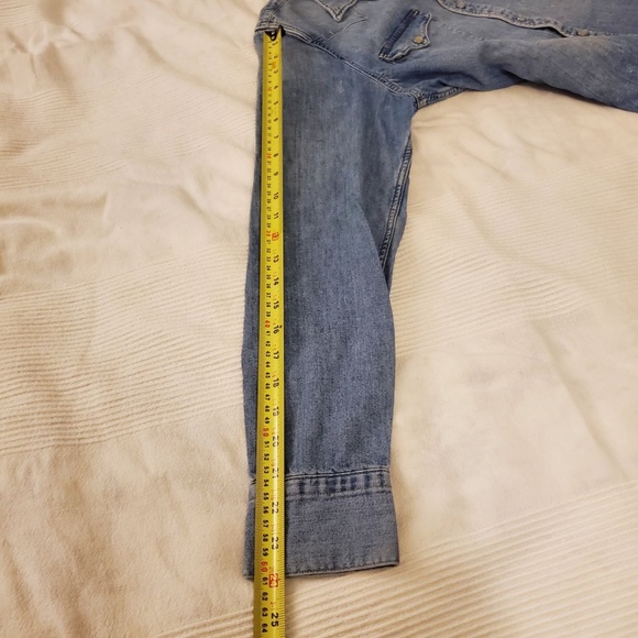 Levi's Barstow Western Snap Button Down Shirt - Stone Wash - Picture 7 of 15